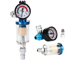 1/4-inch persluchtdrukregelaar - filter - olie-waterafscheider - regelklep voor verfspuitpistool