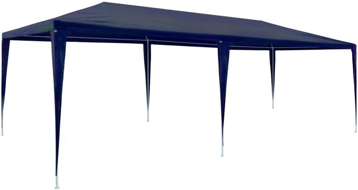 Partytent - Paviljoen Feesttent - Buitenfeesten Organiseren - UV-bestendig Waterdicht - 3x6 Meter - Blauw