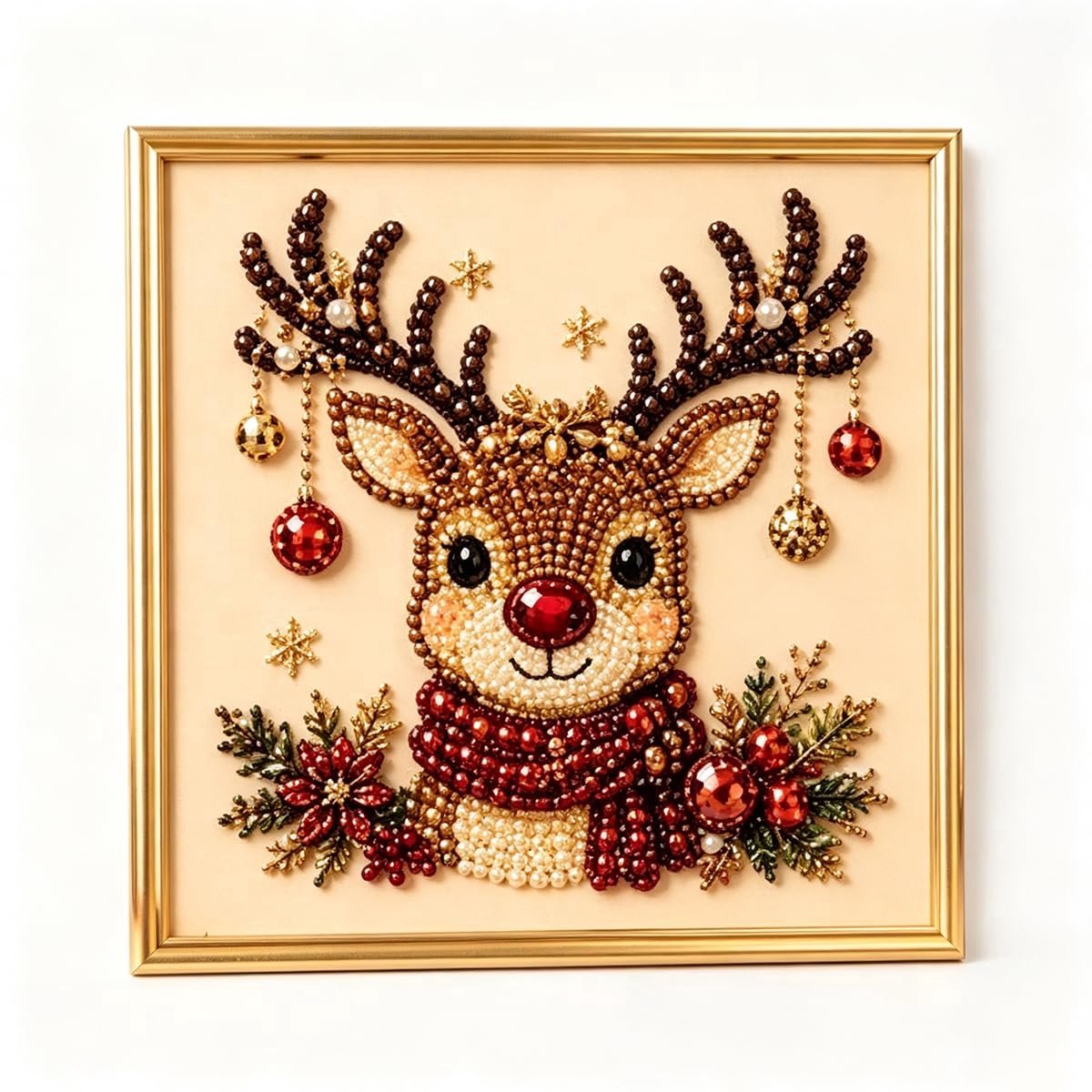 Casalora Diamond Painting - 3D Kerst Diamant Schilderij DIY Kit - Creatieve Hobby voor Volwassenen & Beginners - 30 × 30 cm (zonder lijst)