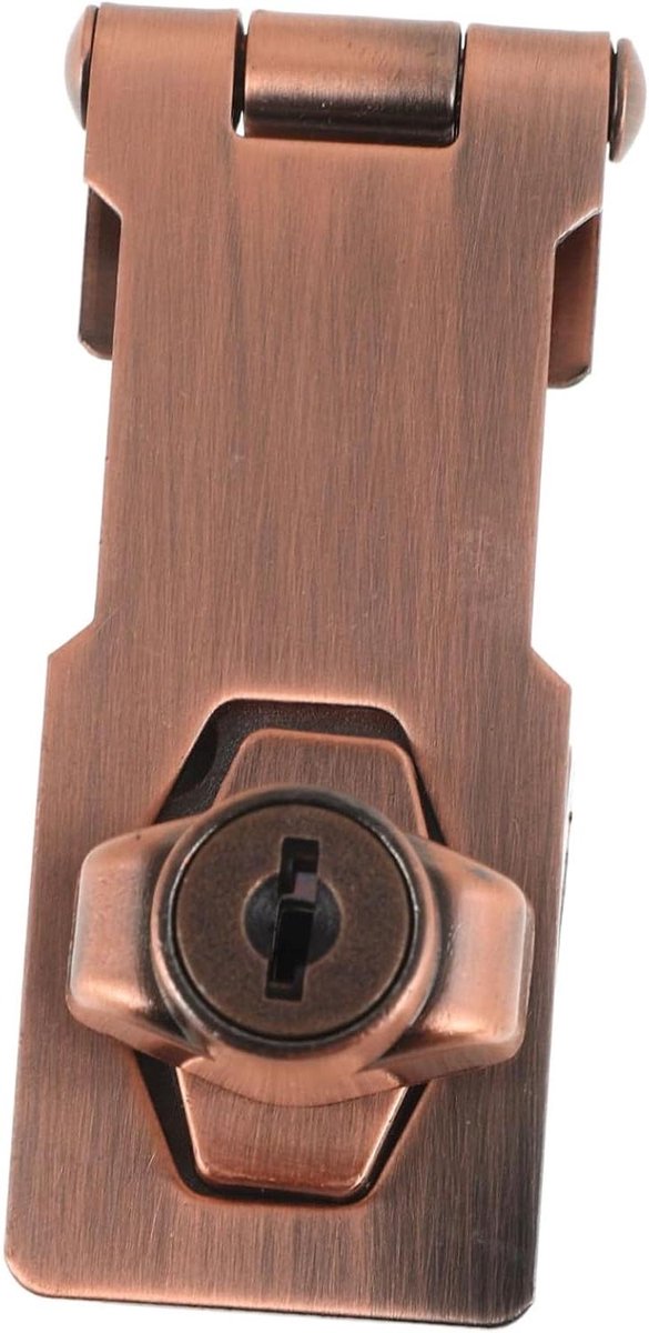 Lade Slot - Gereedschapskist Deurslot - Huis Beveiligen - Duurzaam Zinklegering - 9.4cm Slot - Donkerbruin