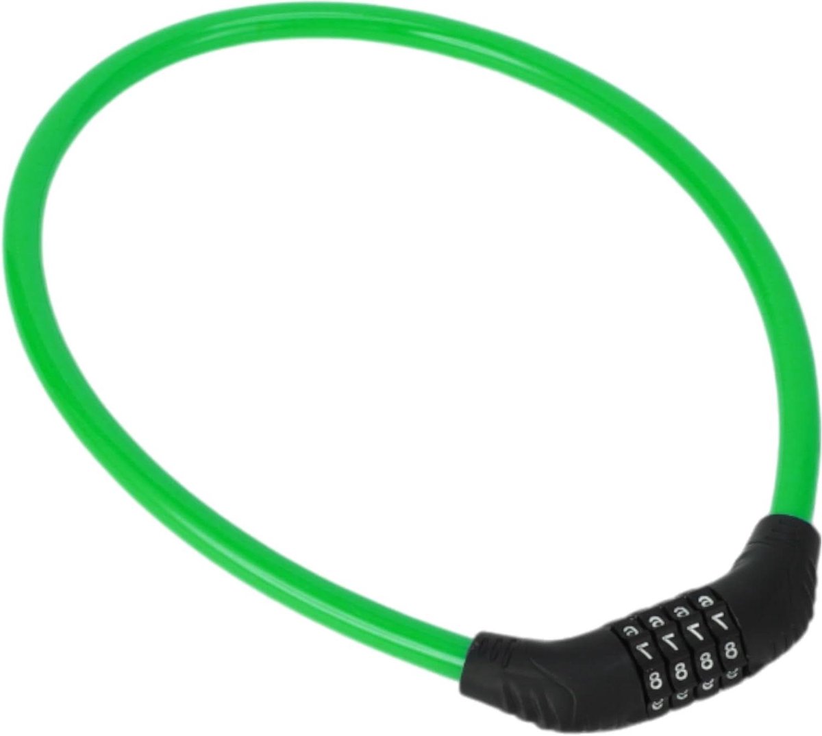 Fiets Kabel - Diefstal Beveiliging - Fietsen Beveiligen - 4 Cijfer Combinatie - 64 cm - Groen
