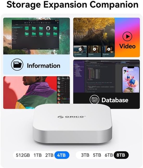 Externe SSD - Draagbare Opslag - Bestanden Opslaan - Hoge Snelheid - 4 TB - Zwart — afbeelding 5