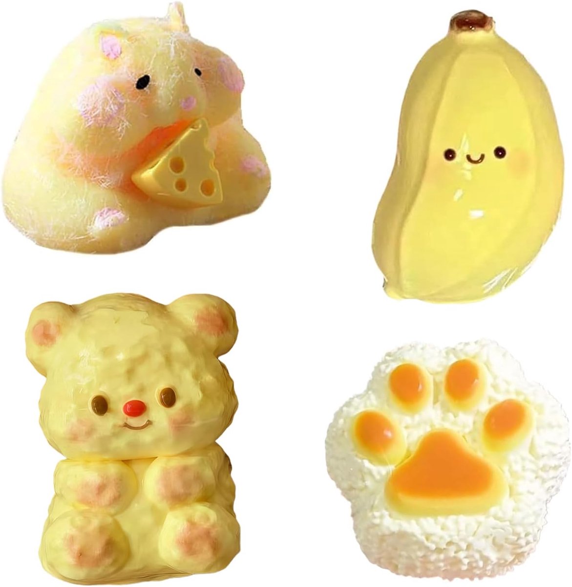 4 stuks Taba Squishy Toy