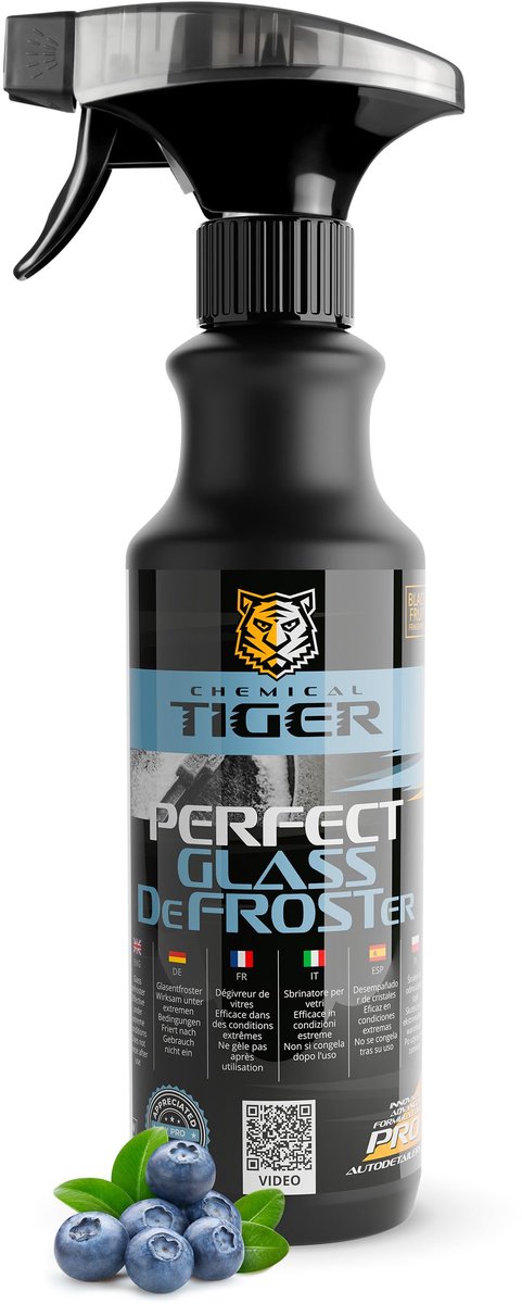 Raamontdooier 500 ml - Antivries tot -70°C - Glasontdooier met bessengeur - Voor ruiten en spiegels - SnelShoppen