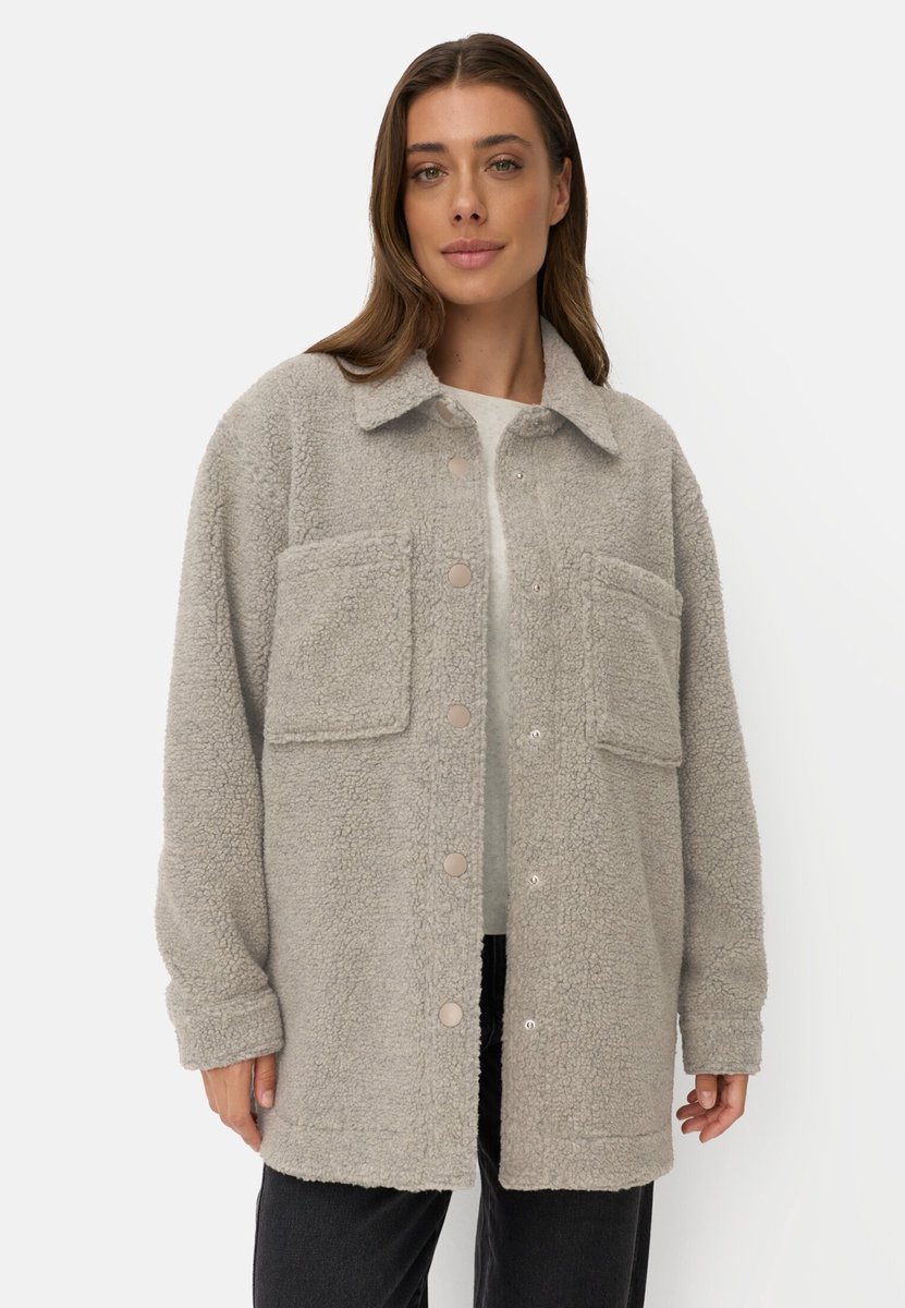 camel active Teddyblazer met zijzakken - Maat womenswear-44 - Beige