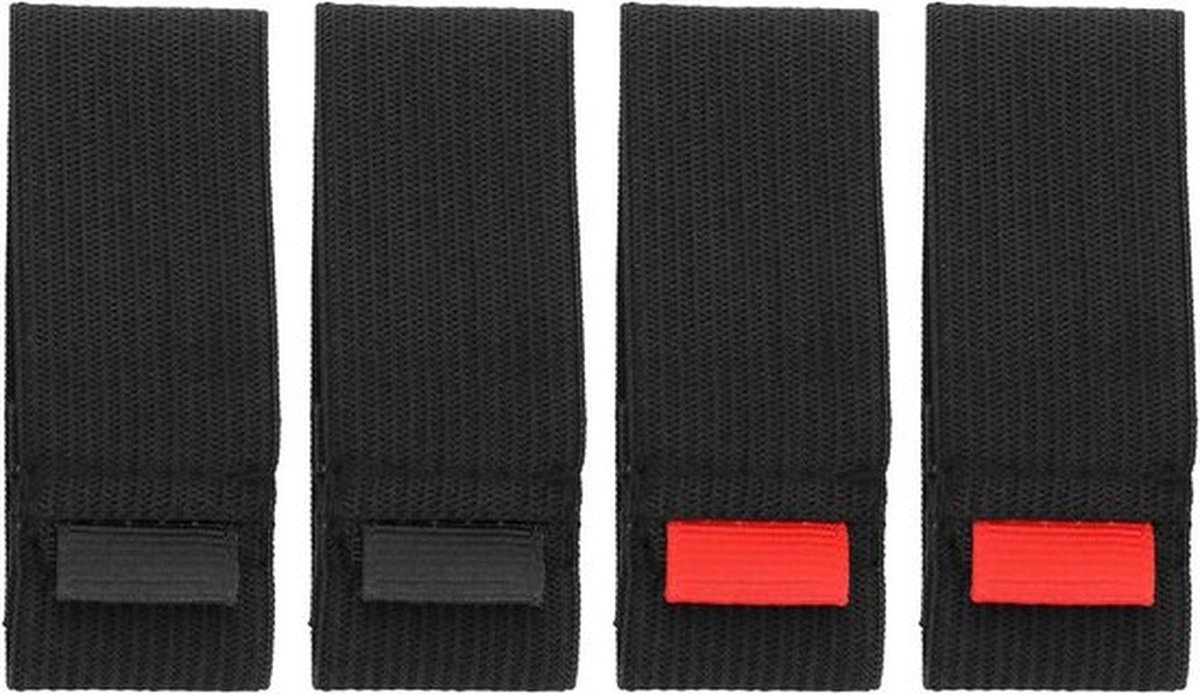 - Visserij Reel Beschermende Bandjes - Elastische - Anti-slijtage - Accessoires - 4-Pack - Geschikt voor Visserij - Zwart Effen Model.