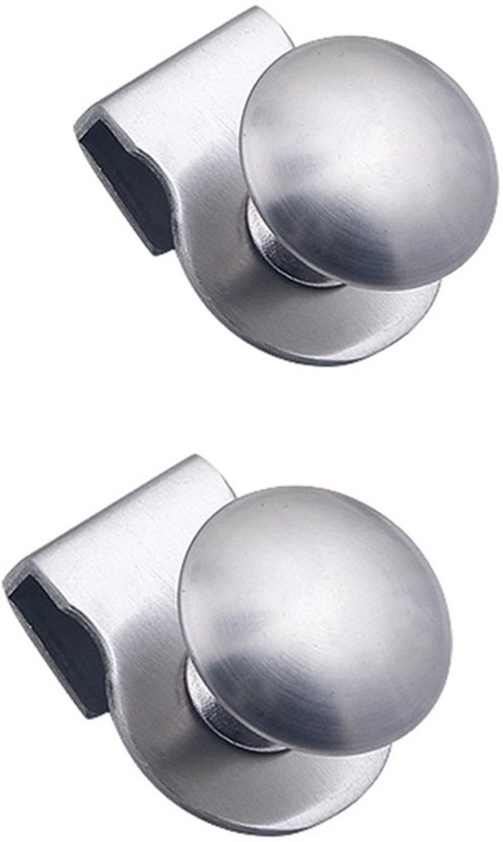 Deurgrepen Antislip - 2 Stuks - Roestvrij Staal - Voor Glazen Deuren - Geen Boren Vereist - Geschikt voor 5-8mm Dikte - Glasdeurgrepen