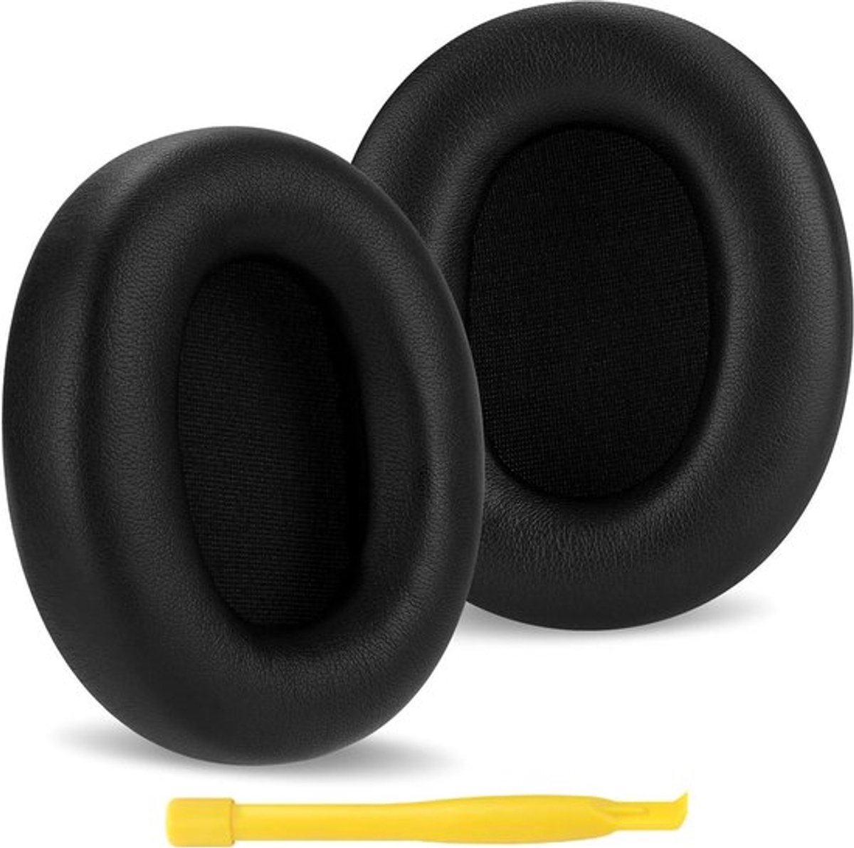 - Vervangende oorkussens - Hoofdtelefoon accessoires - Eiwit leer - Kussens - Hoezen - Geschikt voor Skullcandy Crusher ANC 2 - Zwart