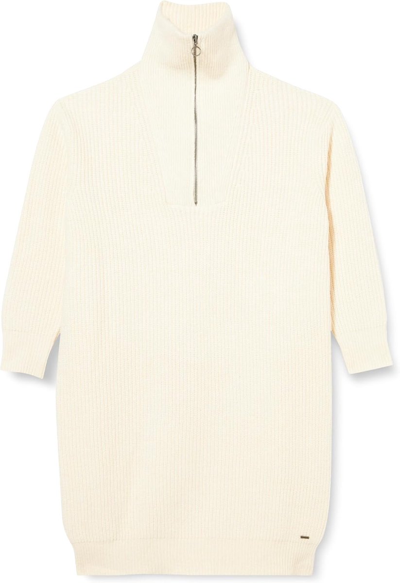 Baradello Midi-jurk met lange mouwen voor dames, Witte kleur., XL
