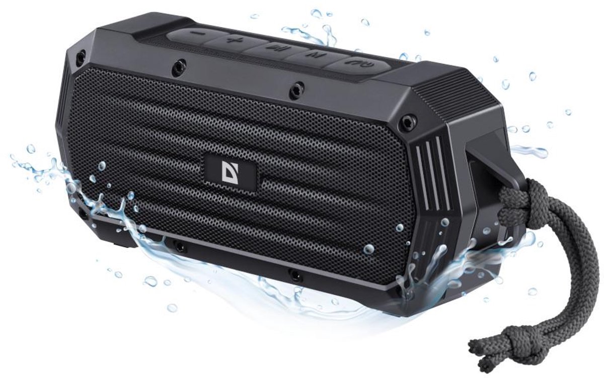 Defender Octagon Serie - Draadloze Blauwe Speaker - 5W - Bluetooth 5.1 - Waterbestendig IPX5