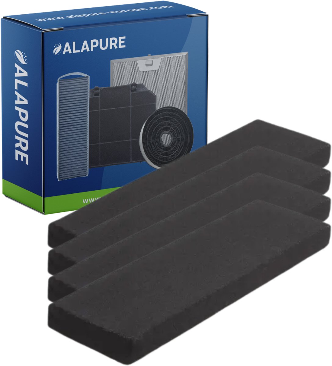 4x Koolstoffilter voor Novy Monoblock 563-80070