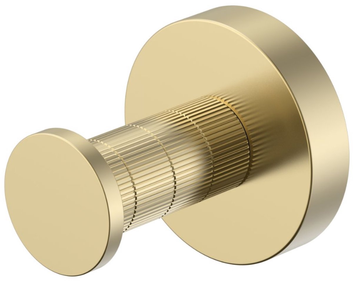 Aloni Stria haak – geborsteld goud (PVD)