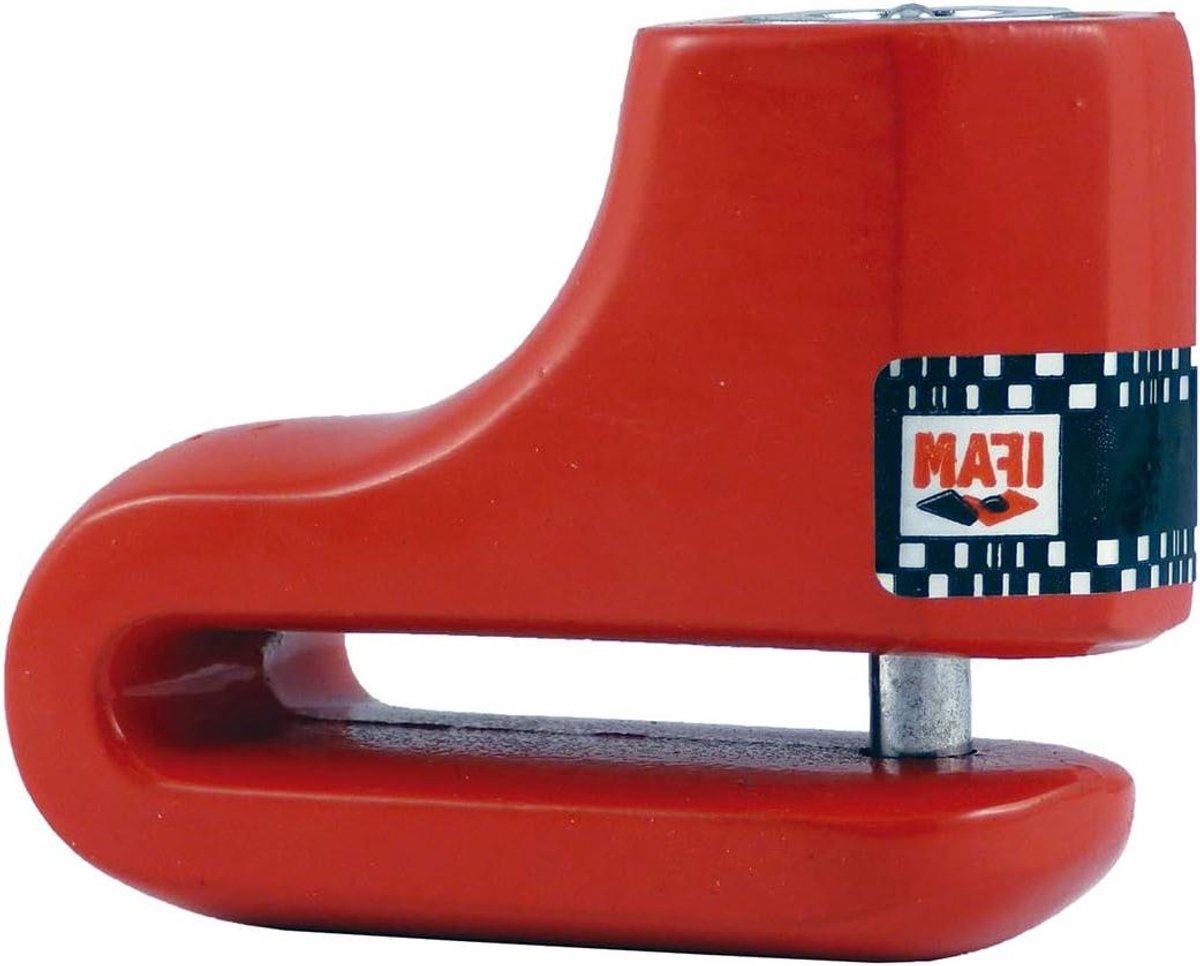 Remschijfbeveiliging - Motor slot - Motor diefstalpreventie - Monoblok behuizing - 51 x 66 cm - Rood