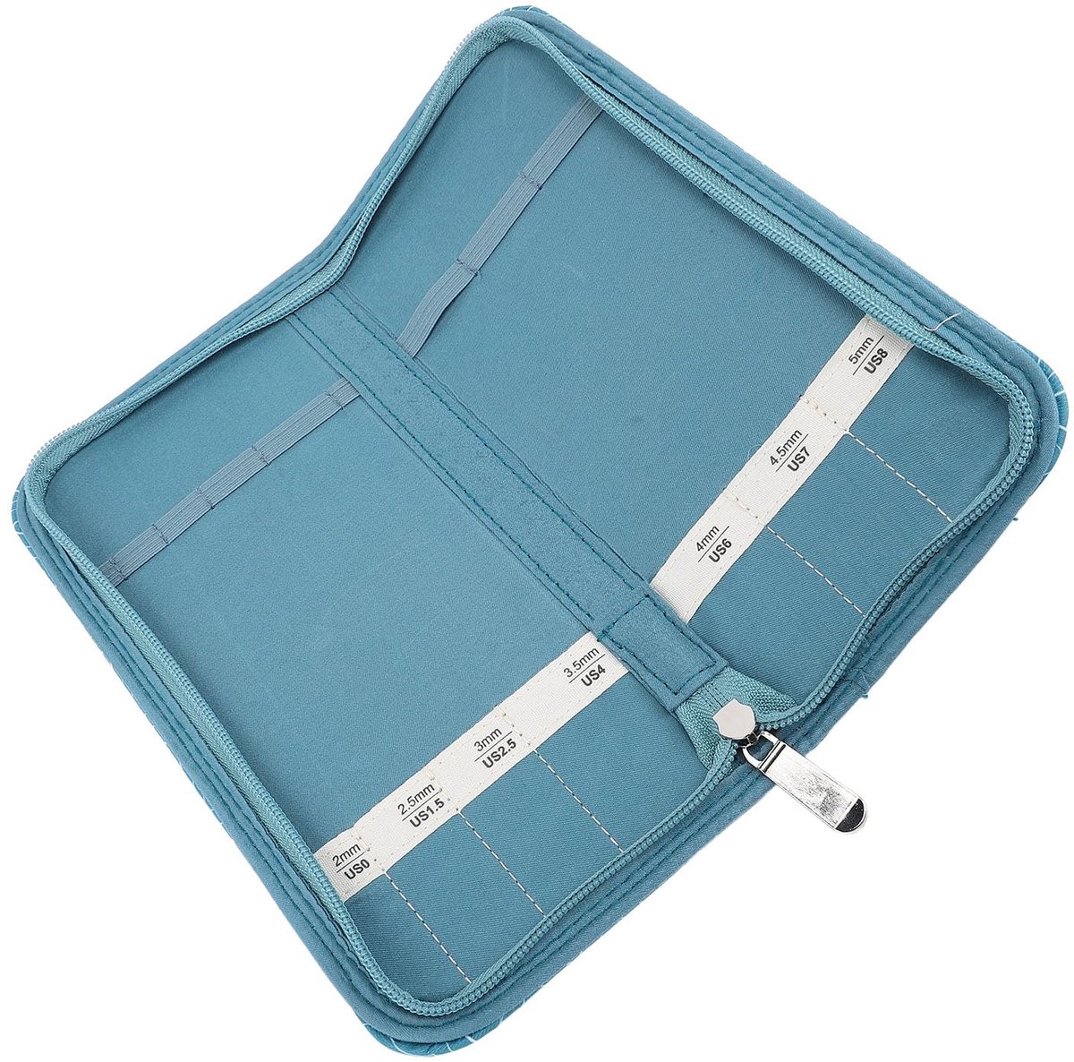 opbergtas met ruitpatroon, ideaal voor breinaalden van 20 cm, praktische organizer voor breinaalden