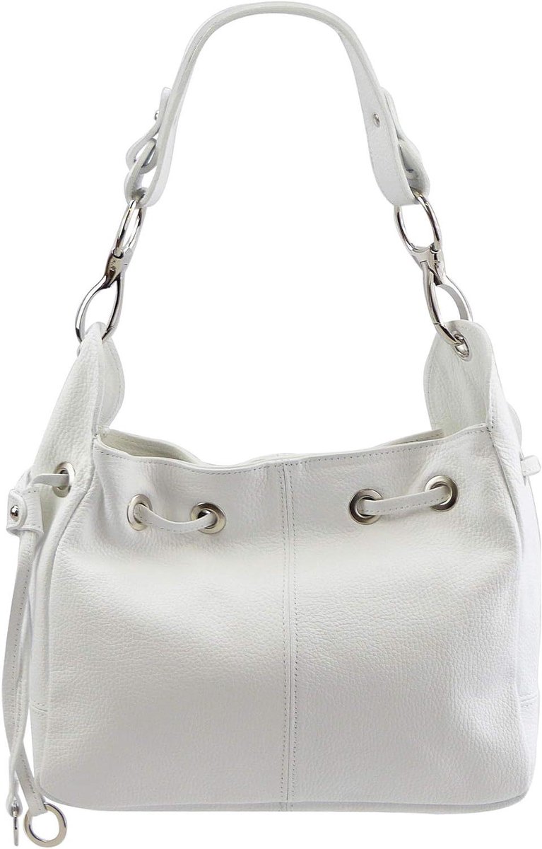 Schoudertas Handtas - Leren Tas - Dagelijks Gebruik - Handgemaakt in Italië - 31x25cm - Bruin