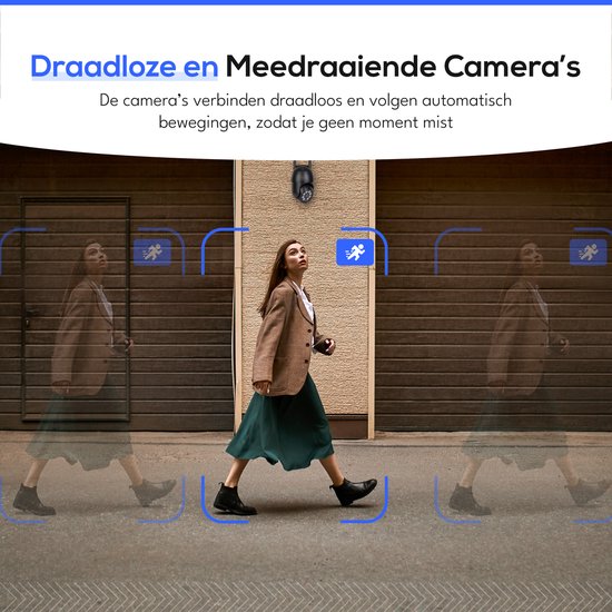 Teceye PTZ Beveiligingscamera Buiten met Recorder - Draadloze Buitencamera - 1 Camera - 1TB Opslag van Teceye — afbeelding 3
