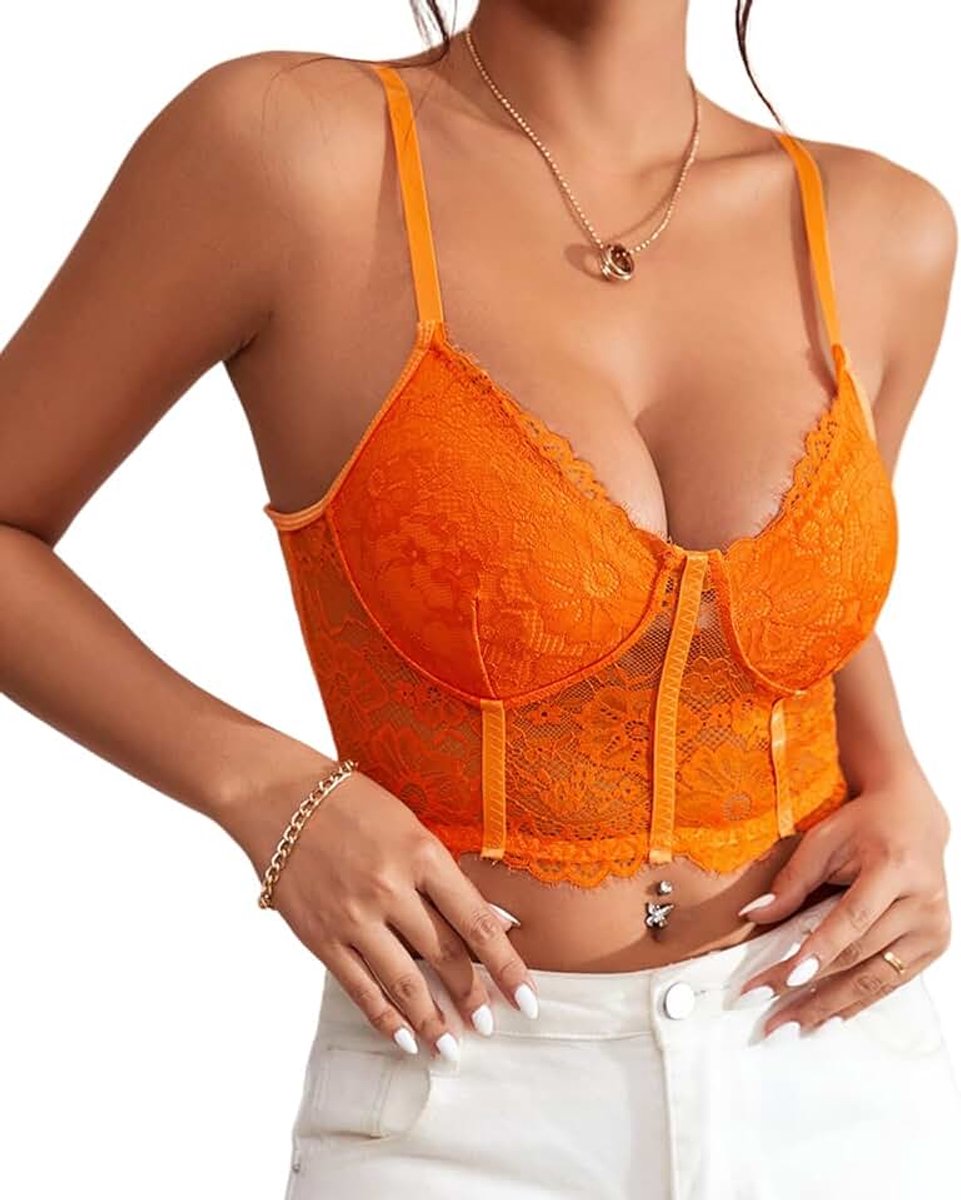 EN V-HALS, DOORSCHIJNEND ZOMERTOPJE, SEXY BRALETTE ONDERTOPJE