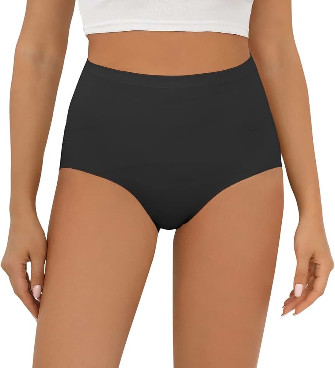 Buikcontrole-onderbroek voor dames, shapewear No Show ondergoed met hoge taille
