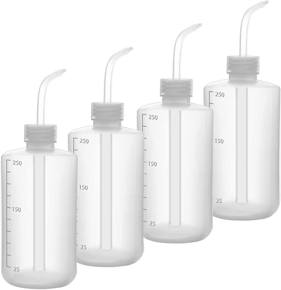 3 stuks spuitfles laboratoriumfles waskom 250 ml, planten water bloem verse fles transparante spuitfles wassen