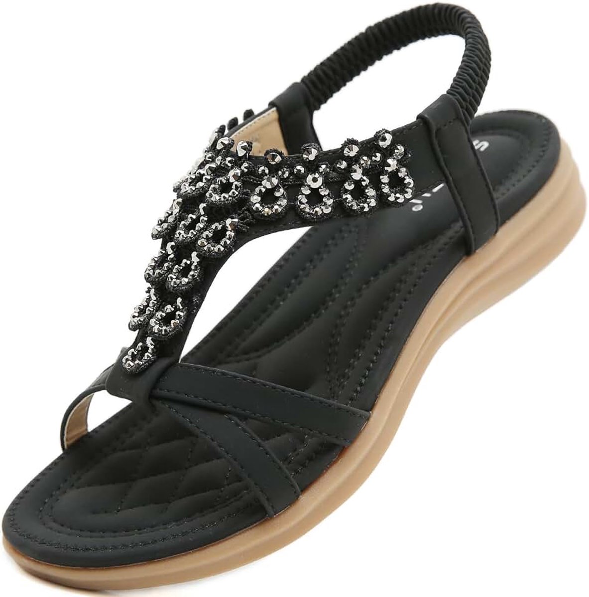 Damessandalen Zomer Platte Sandalen Dames Boheemse Strand 35-44 EU | Comfortabele,Boheemse Modieus,Zomersandalen Vrouwen,Strand Schoenen,Orthopedic Sandals