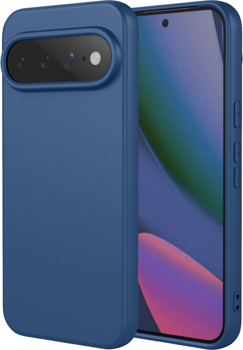MobyDefend Hoesje - Geschikt voor Google Pixel 11 Pro XL - Matte Siliconen Backcover - Blauw