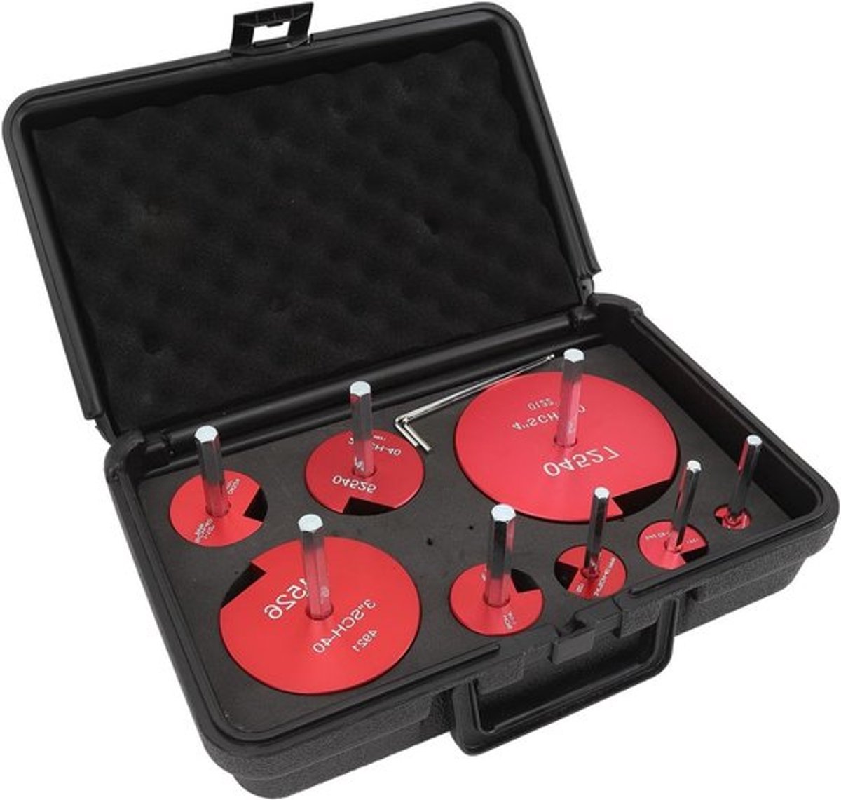 Professionele Reamer Set voor PVC Buizen, Comfortabele Handgreep, Geschikt voor Afvoerleidingen (8 Stuks)