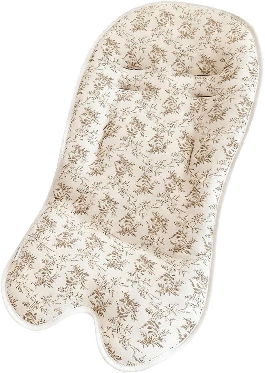Kinderwagen Zitkussen - Kinder Stroller Matje - Comfortabel Reizen - Omkeerbaar Klimaatontwerp - 72x37x10 cm - Wattenschijfje
