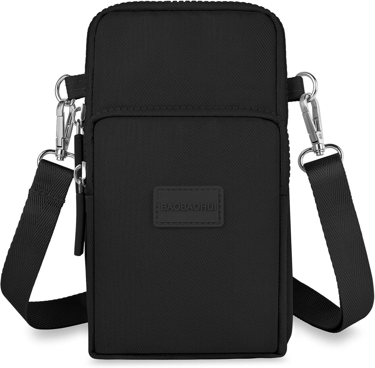 Schoudertas dames mini - nylon - verstelbare schouderband - ideaal voor mobiele telefoons tot 7 inch - SnelShoppen
