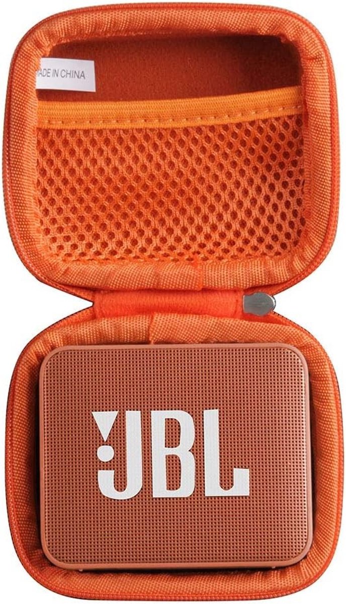 Draagbare Waterdichte Reistas voor Bluetooth Speakers - Geschikt voor JBL GO2 en Meer (Oranje)
