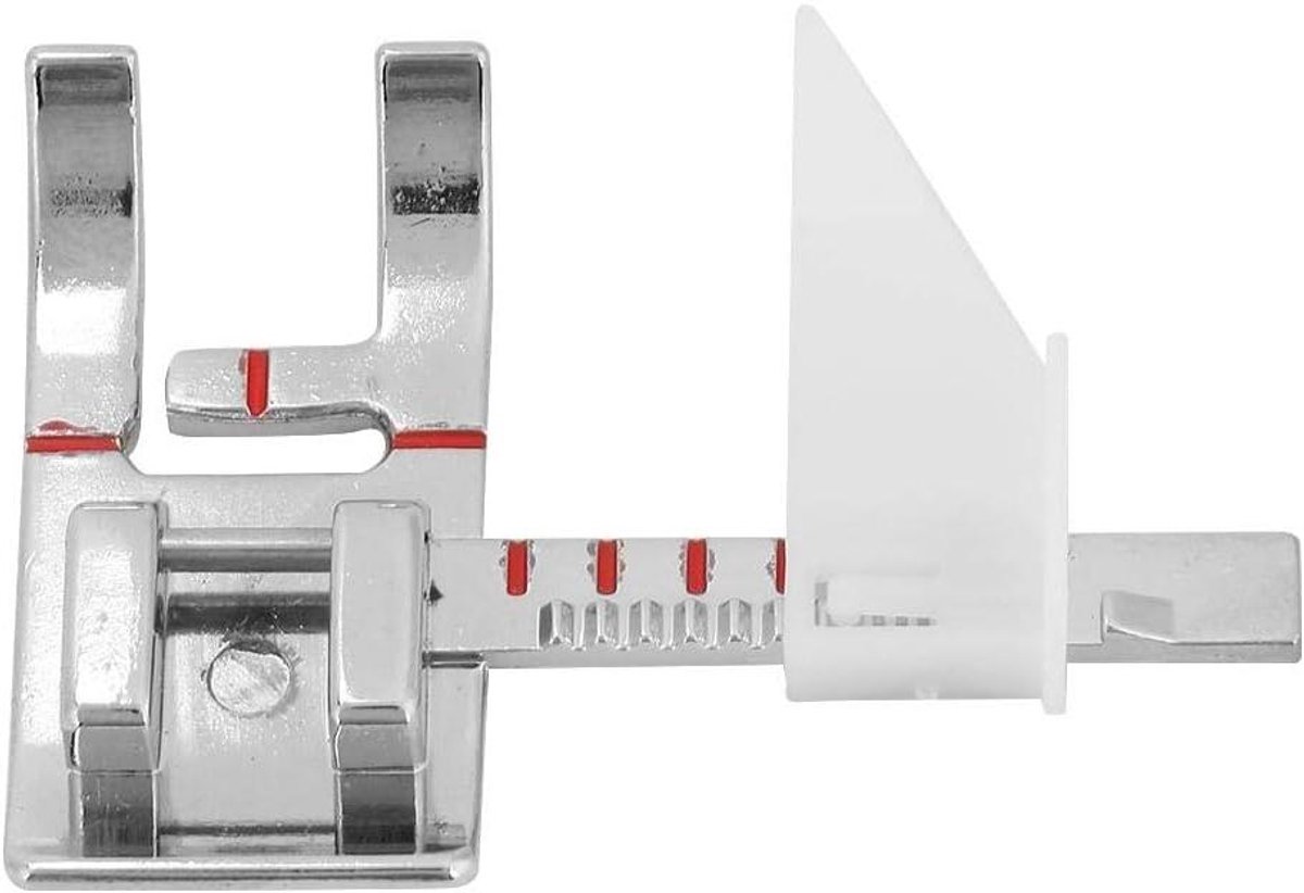Naaimachine Voet - Geleider Voet - Strak Naaiwerk - Verstelbaar Ontwerp - 10x10 mm - Zilverkleurig
