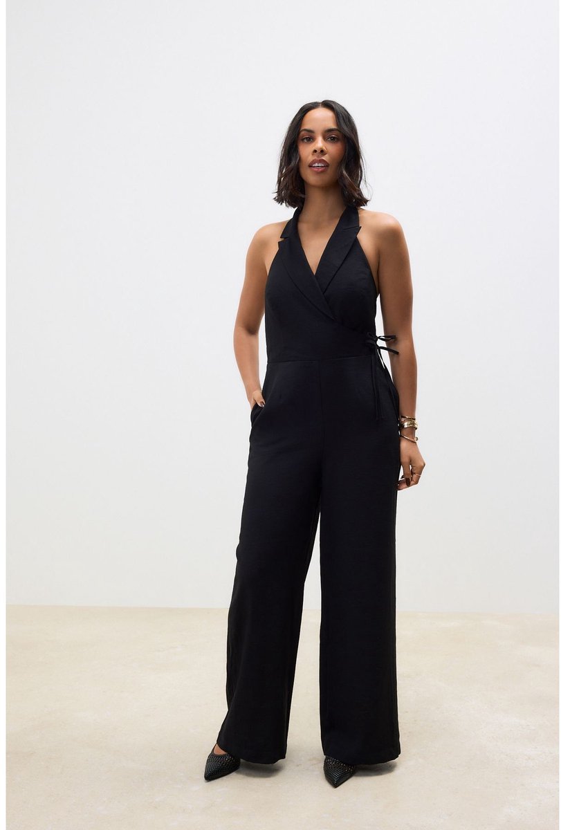 Next - Dames - Jumpsuit met halterhals - Zwart