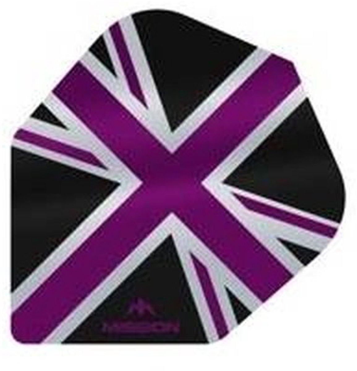 Mission Alliance Union Jack No.6 Dart Flights - 100 micron - Zwart/Paars