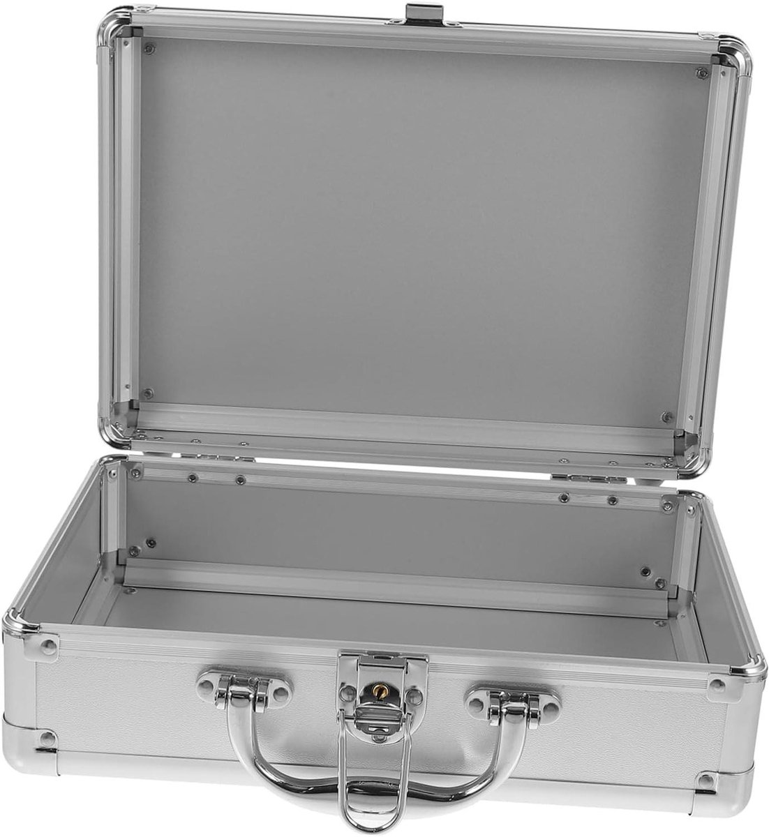 Aluminium Koffer - Opbergkist - Veilige Opslag - Met Handvat - 29x20.5x10.5cm - Zilver