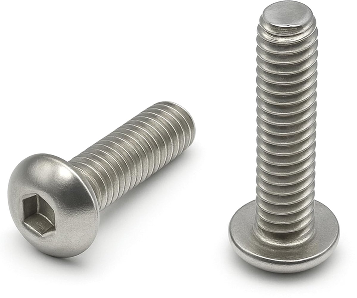 20 stuks roestvrijstalen schroeven M5 x 20 mm lenskop 5 x 20 mm - zeskantige metalen schroeven (BHC) - roestvrij staal A2 - ISO 7380