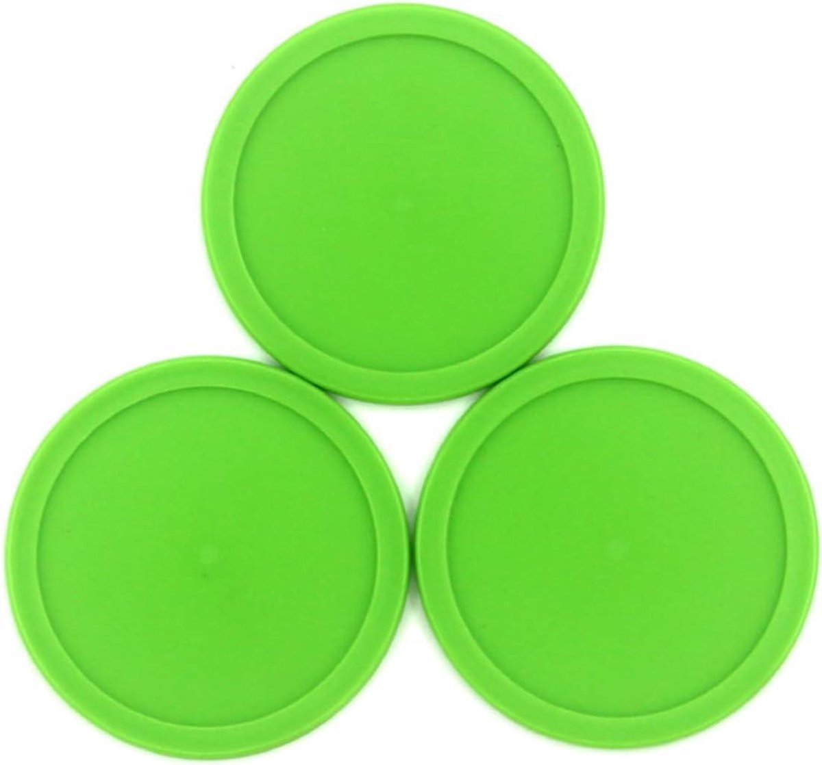 Air Hockey Pucks - Ijshockeystukken Groen - Spelkamer Competitie - Ergonomisch Ontworpen - 30 stuks - Groen