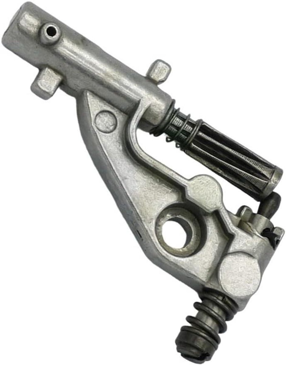 Kettingzaag Oliepomp - Smeerpomp Kettingzaag - Efficiënt Smeren - Metalen Constructie - 10 x 10 x 12 cm - Zilver