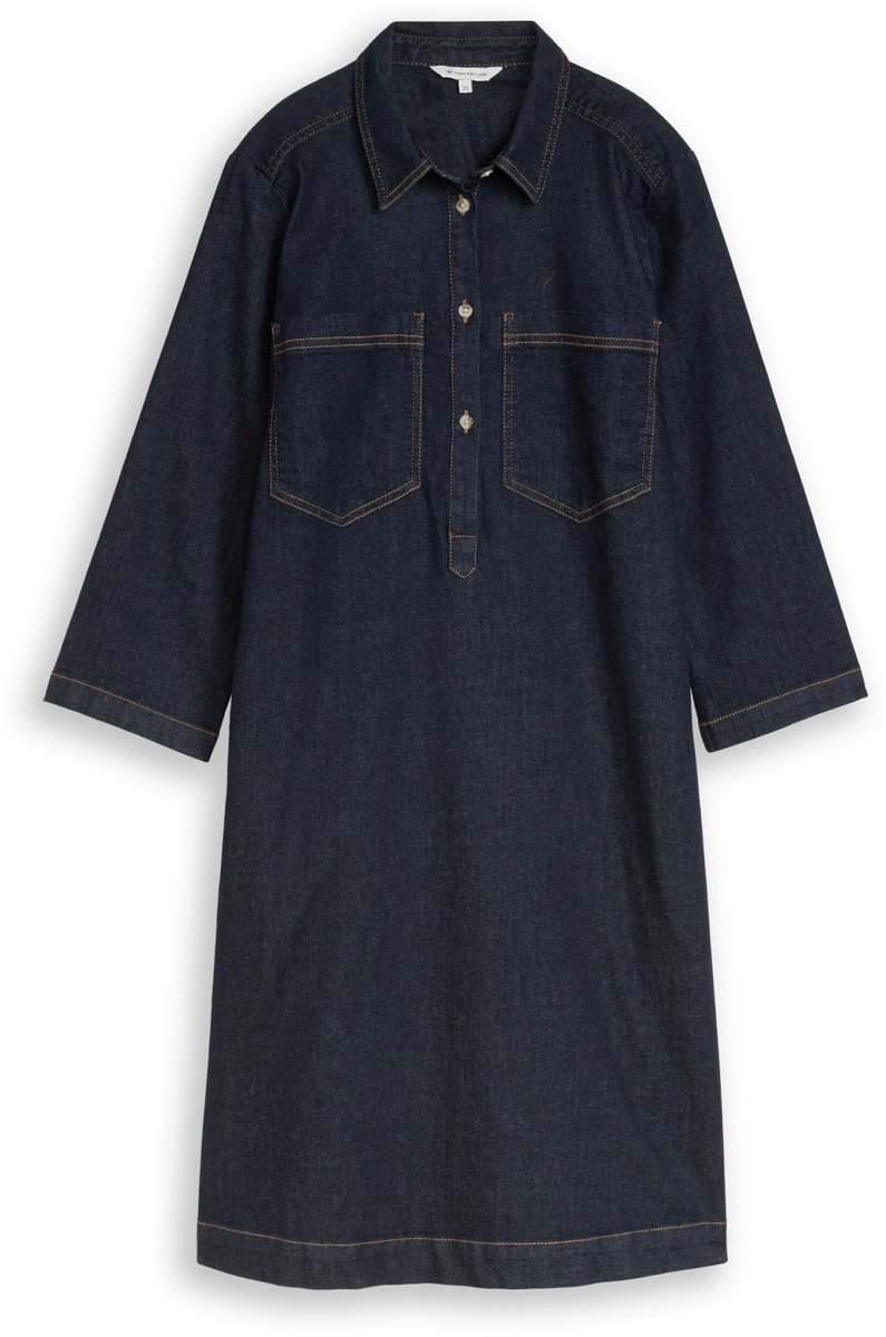 Tom Tailor - Dames jurk - Maat 36 - Vrouwen - Jeans - katoen