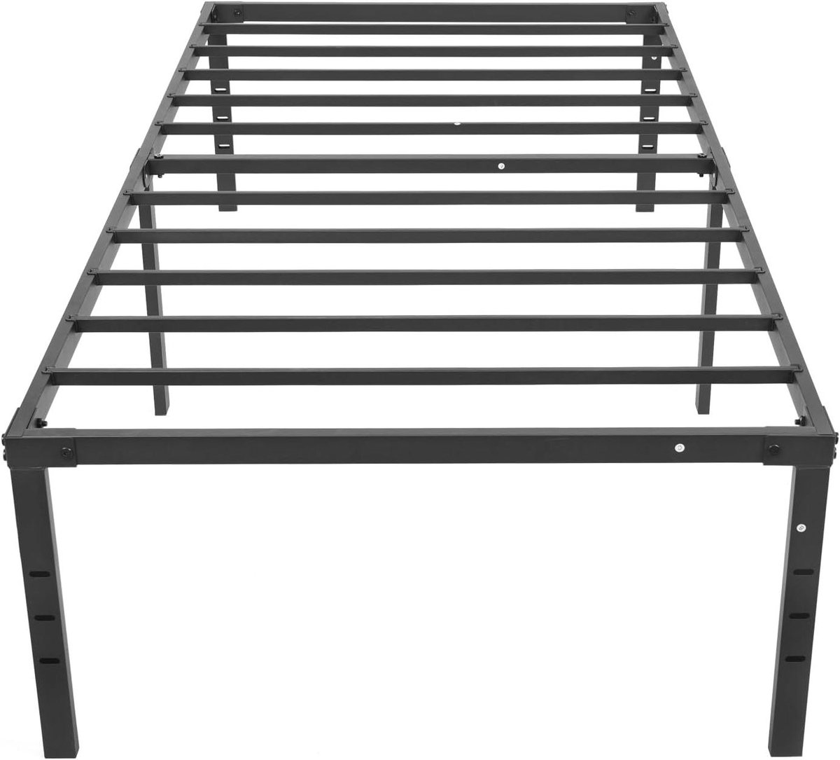 Opklapbaar bedframe - Vouwbed metaal - Ruimte besparen - Sterke ijzeren constructie - 189 x 95 cm - Zwart