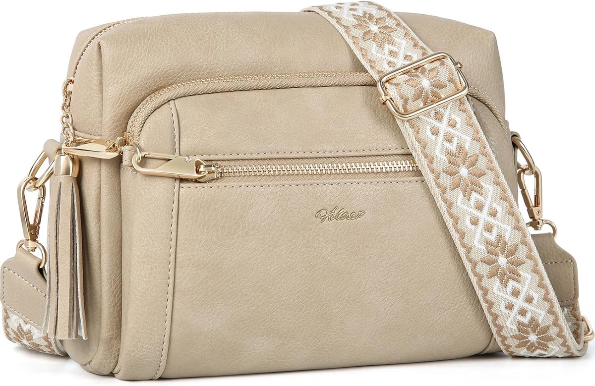 Women's Crossbody Bags, PU Leather Crossbody Handbag, Shoulder Bags for Women with Adjustable Removable Strap - ShopVlot