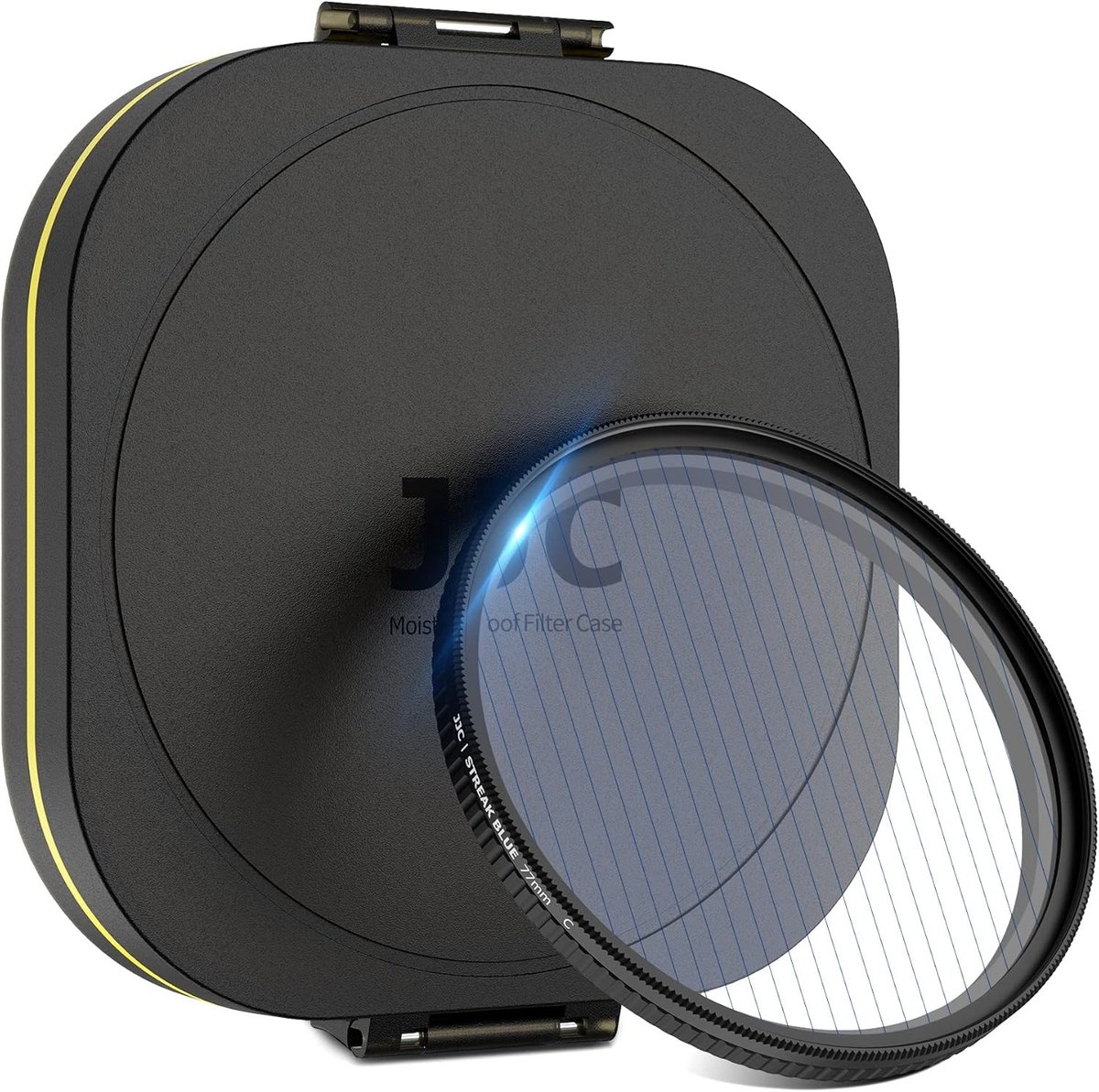 77MM Blue Streak Special Effects Lens Filter voor Anamorphic Camera Foto's en Cinematische Video's, Meervoudig Gecoat en Vochtbestendig met Lens Filter Case