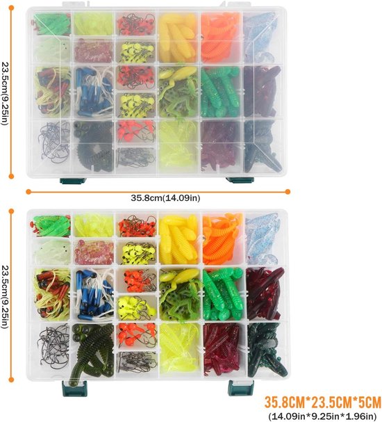 Vissen Lokken Set - Aas Tackle Kit - Vissen met gezin - 301 Delige Collectie - M - Willekeurige kleur — afbeelding 3