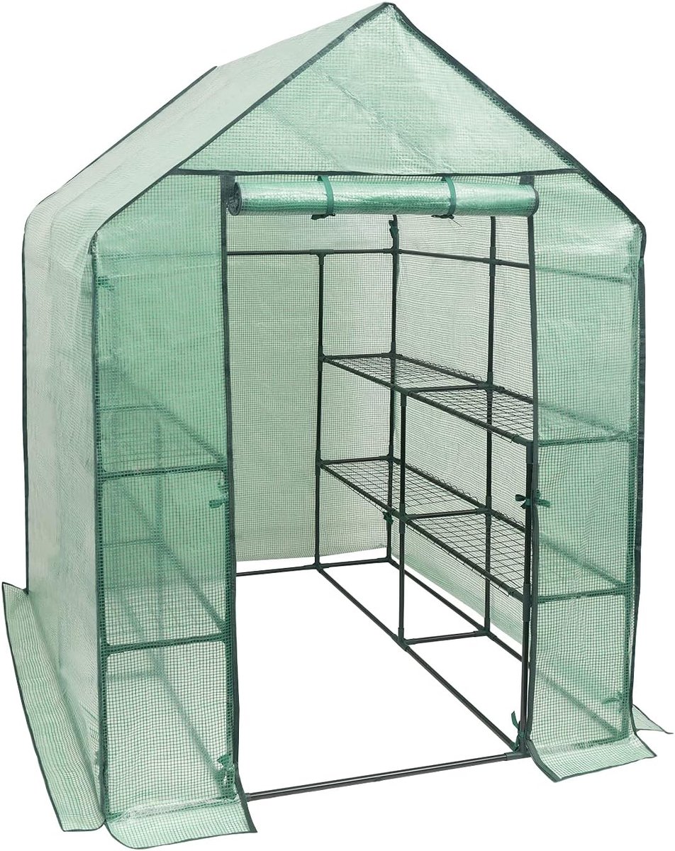 SureDeal® - Folie - Kas - Semi transparant - 143x143x195 cm - Wit