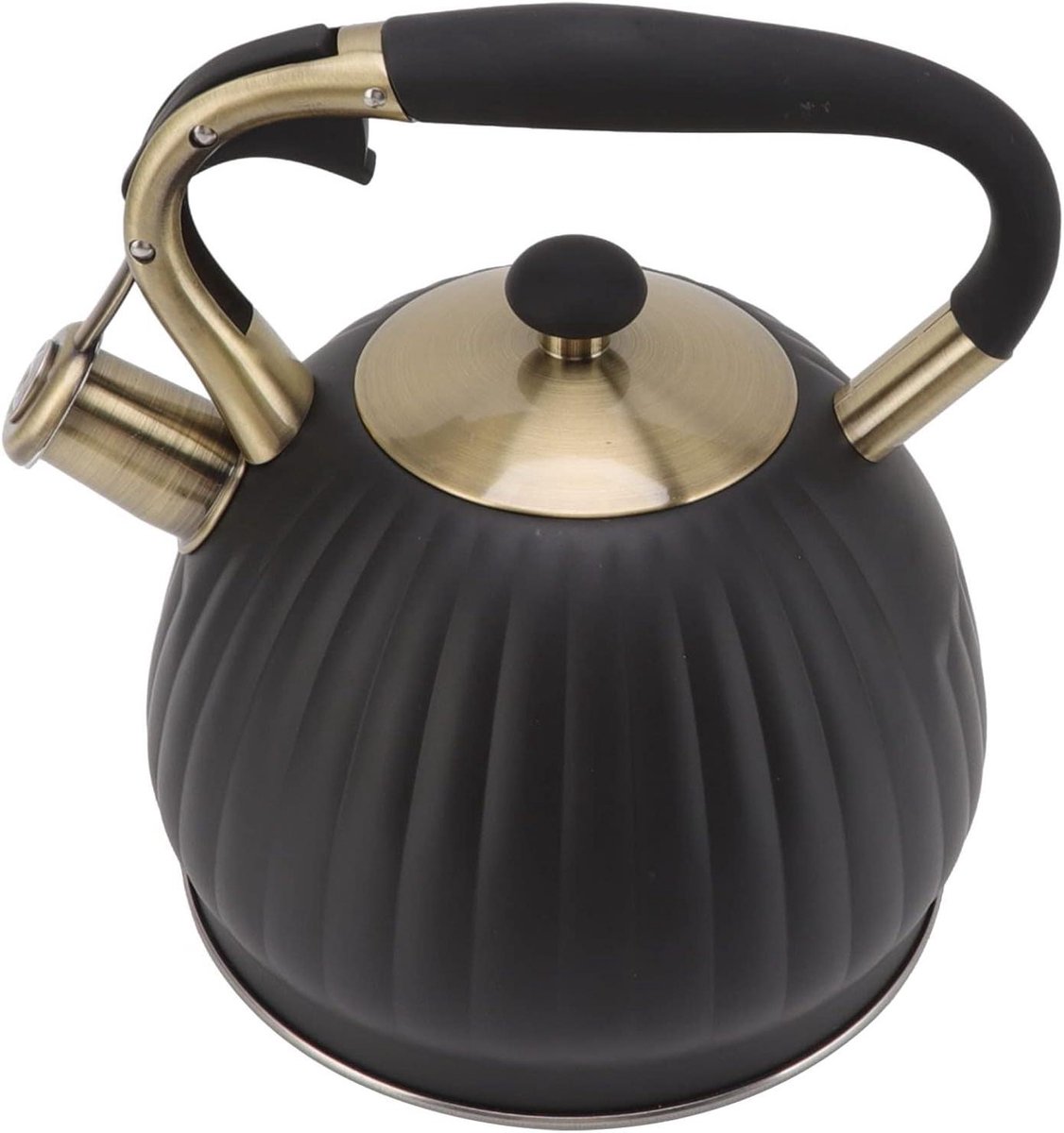Fluitende Theeketel - Roestvrijstalen Waterketel - Snel Water Koken - Ergonomisch Handvat - 35 Liter - Zwart