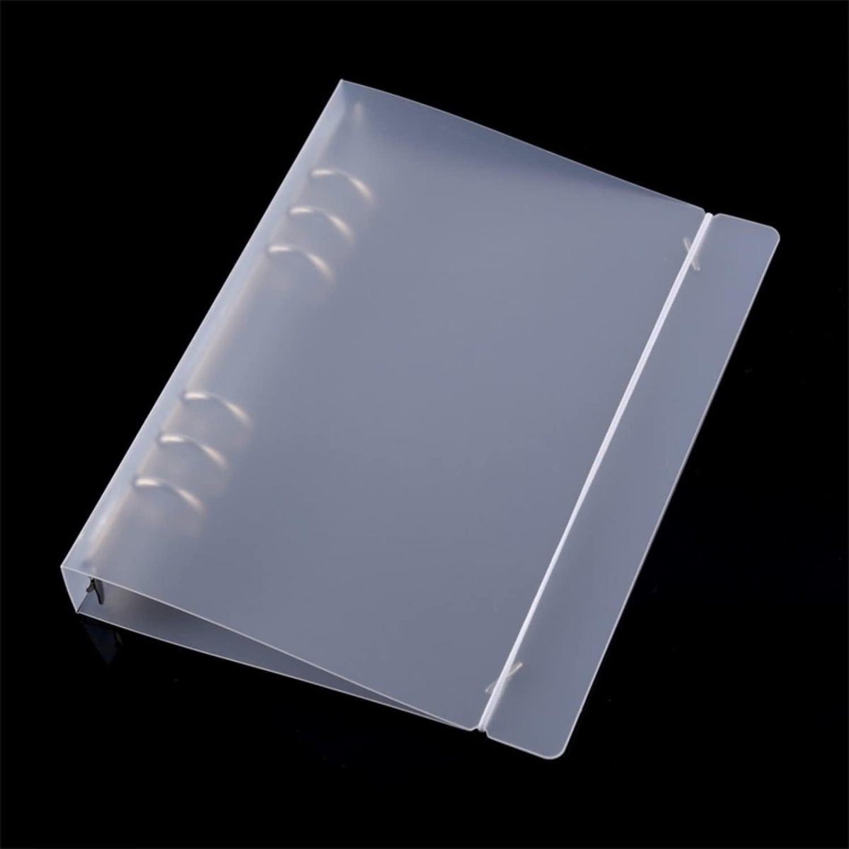 6 Ring Binder Cover Schoon Transparant Zacht PVC voor Hervulbare Notebook Shell withMatte surfaceforStempel & Die Opslag