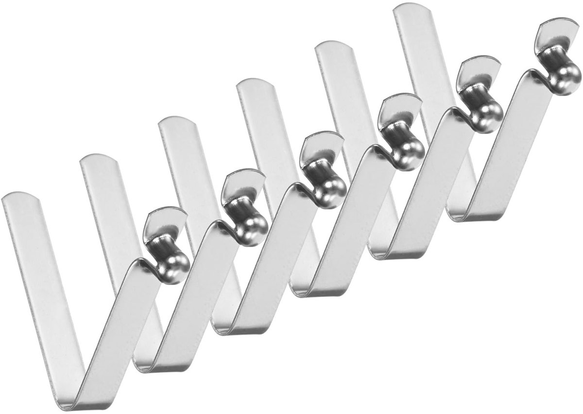METERXITY 6-Pack Kajak Paddle Snap 5mmx33mm Enkele Pin V-vormige Veer Stalen Tent Pole Clips Vergrendelingsclips voor Camping/Kajak Paddle/Tent Pole Drukknop Spring Snap Clips
