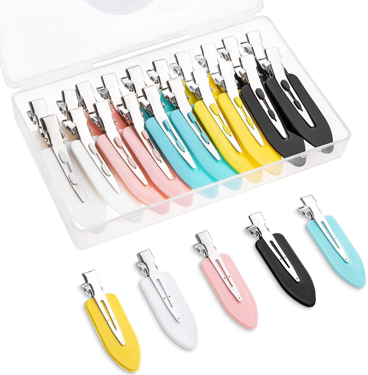 20 stuks naadloze haarspelden, haarspelden krullclips, geen buigen, voor haarstyling, make-up