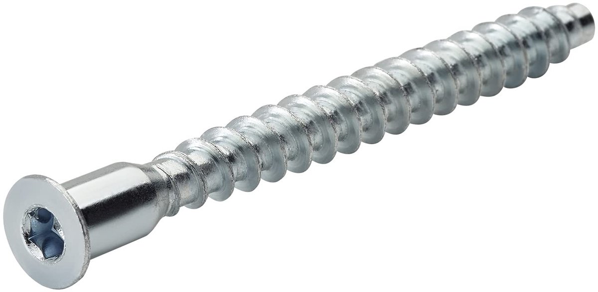 50 x Eendelige verbinder Binnenzeskant SW4 7 x 50 mm Platkop verbinder Corpusverbinder staal verzinkt van SOTECH