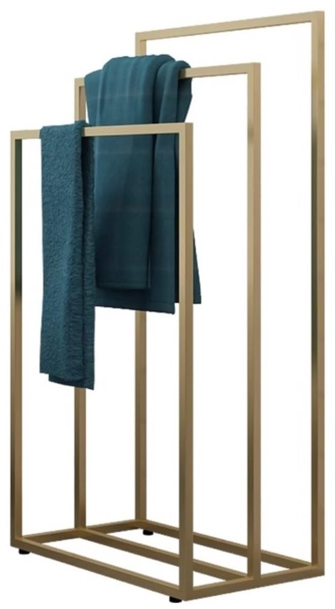 Handdoekrek Handdoekrek staand, vrijstaand ijzeren handdoekrek, 3-laags handdoekrek voor badkamer, modern handdoekrek, handdoekstandaard, handdoekladder wisdom