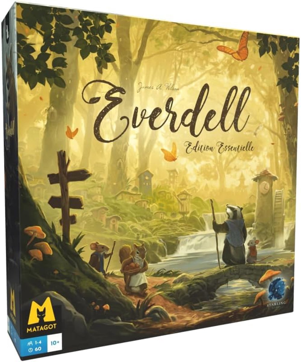 SnelShoppen - Bordspel Everdell - Essentiële Editie - Franse Versie - Strategie Spel voor Volwassenen en Kinderen - Creativiteit en Samenwerking - Gez