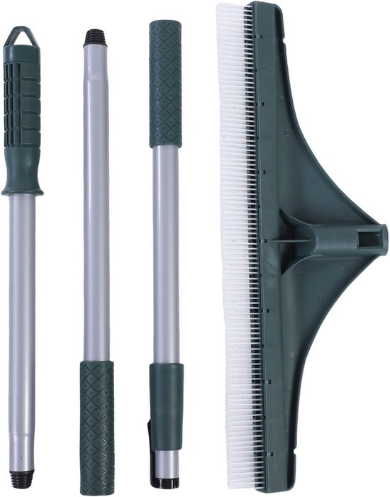 Gras Hark - Kunstgras Hark - Tuinonderhoud - Verstelbare Lengte - 123 cm - Zwart — afbeelding 5
